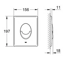 Инсталляция GROHE для подвесного унитаза 4 в 1 (38750001) 