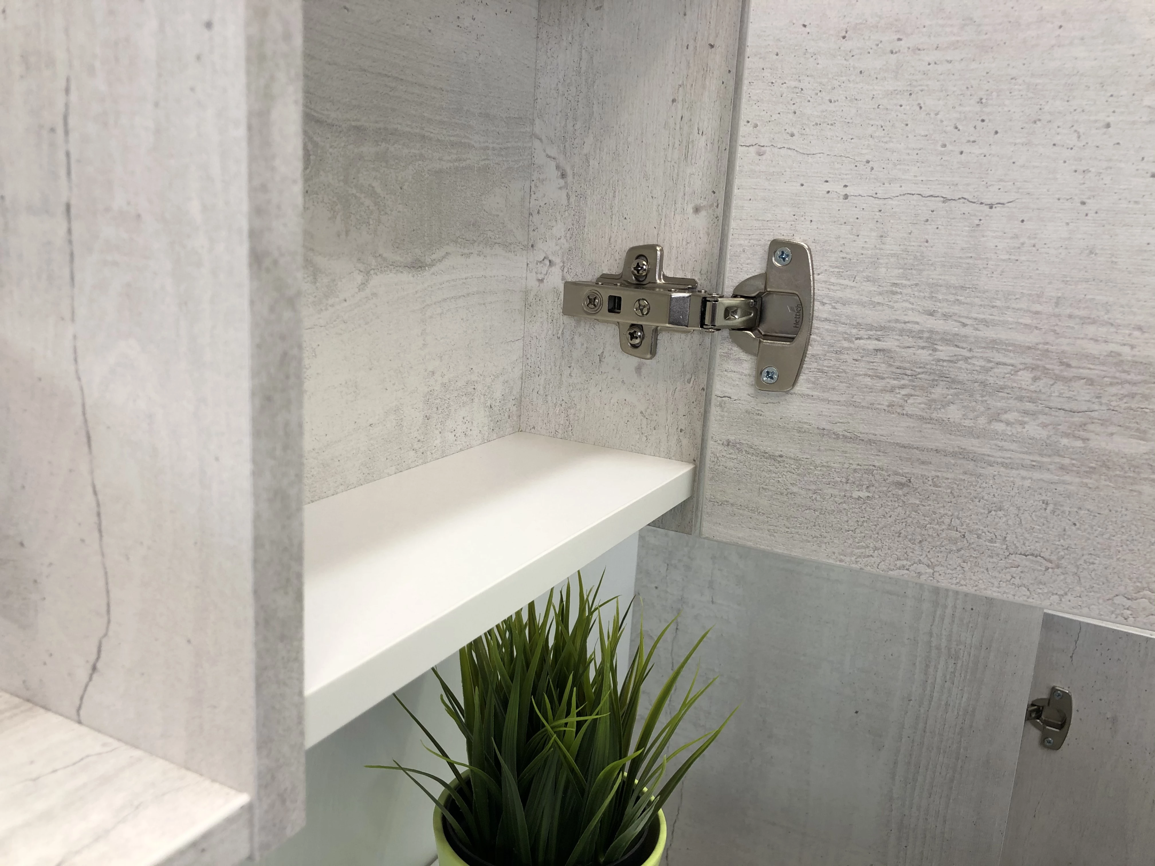 Зеркало-шкаф "Верона-90" дуб белый 