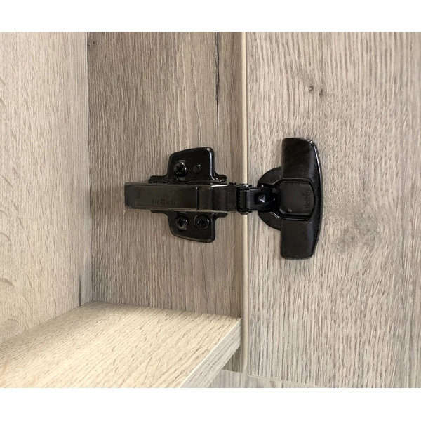 Зеркало-шкаф Comforty Бонн 75 графит/дуб дымчатый 