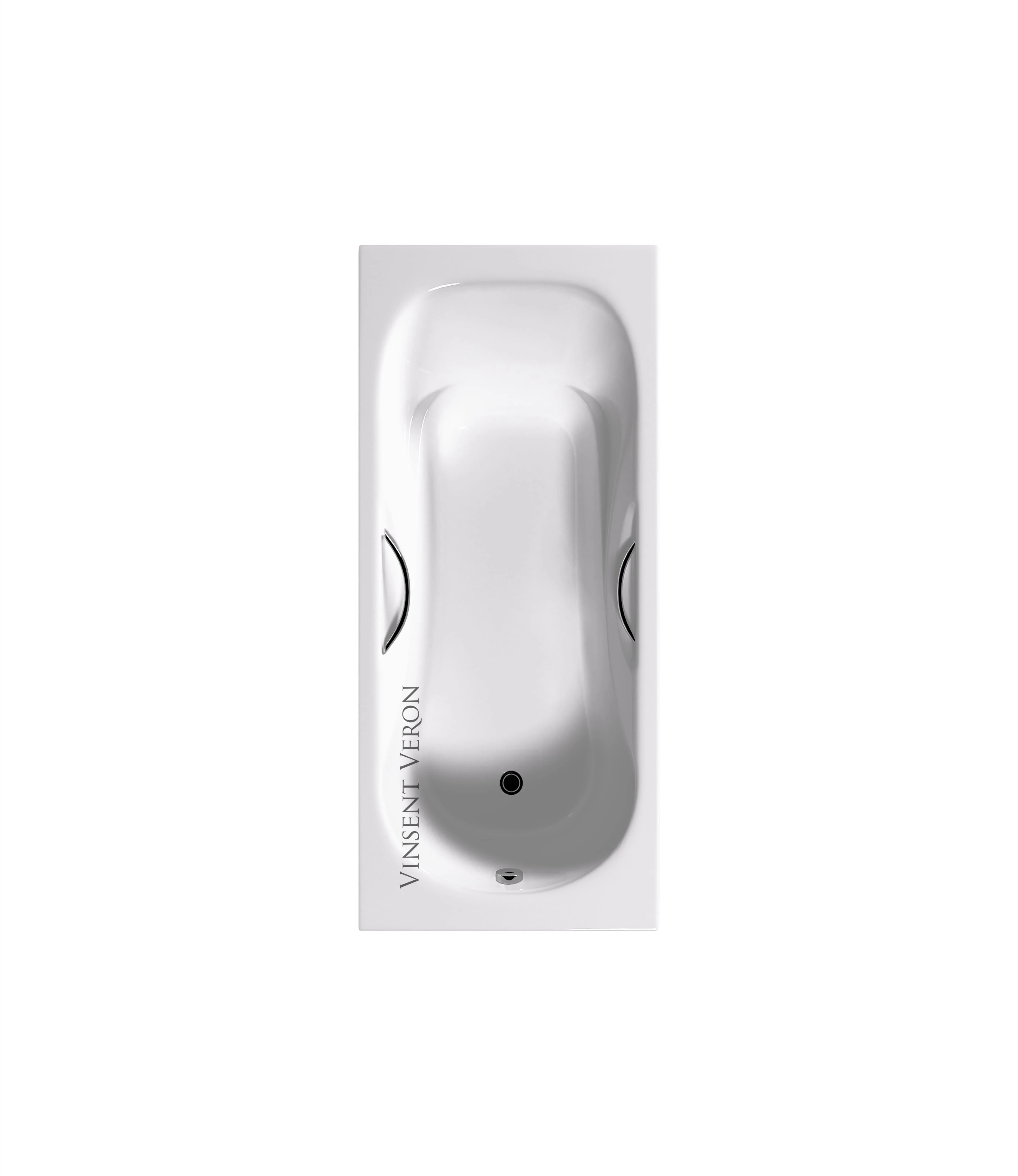 Чугунная ванна Vinsent Veron Aura 180x80 с отверстиями для ручек 