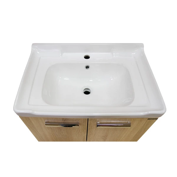 Тумба-умывальник "Рига-70" дуб сонома с раковиной COMFORTY 9335-70 
