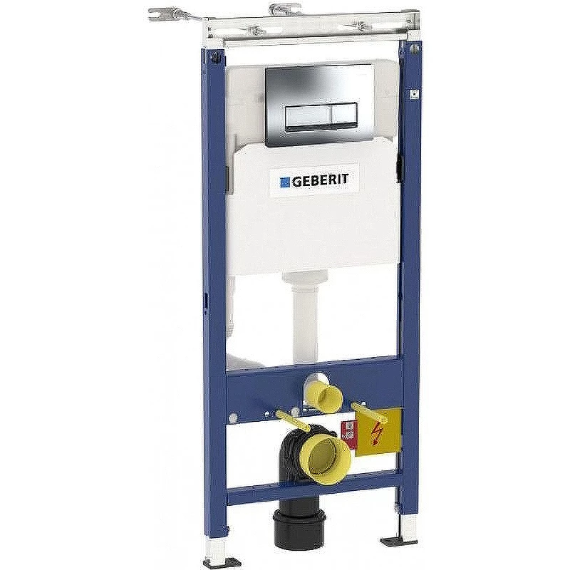 Комплект унитаза Grossman GR-4455S с инсталляцией Geberit Duofix Plattenbau Delta UP100 458.125.21.1 с сиденьем Микролифт и клавишей смыва Хром 