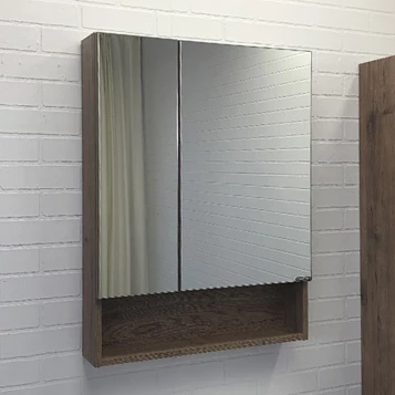 Зеркало-шкаф Comforty Никосия 60 дуб темный 