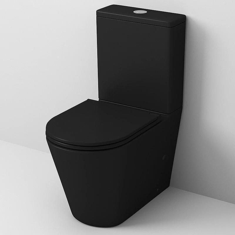 Унитаз компакт Grossman GR-4449BMS Черный матовый с бачком и сиденьем Микролифт 