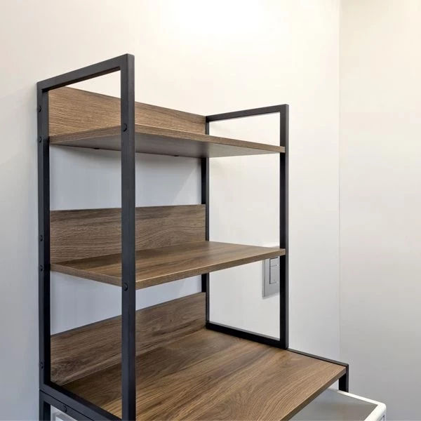 Стеллаж для стиральной машины Comforty дуб тёмно-коричневый 