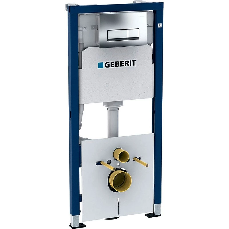 Комплект унитаза Grossman GR-4455S с инсталляцией Geberit Duofix 458.128.21.1 с сиденьем Микролифт и клавишей смыва Хром 
