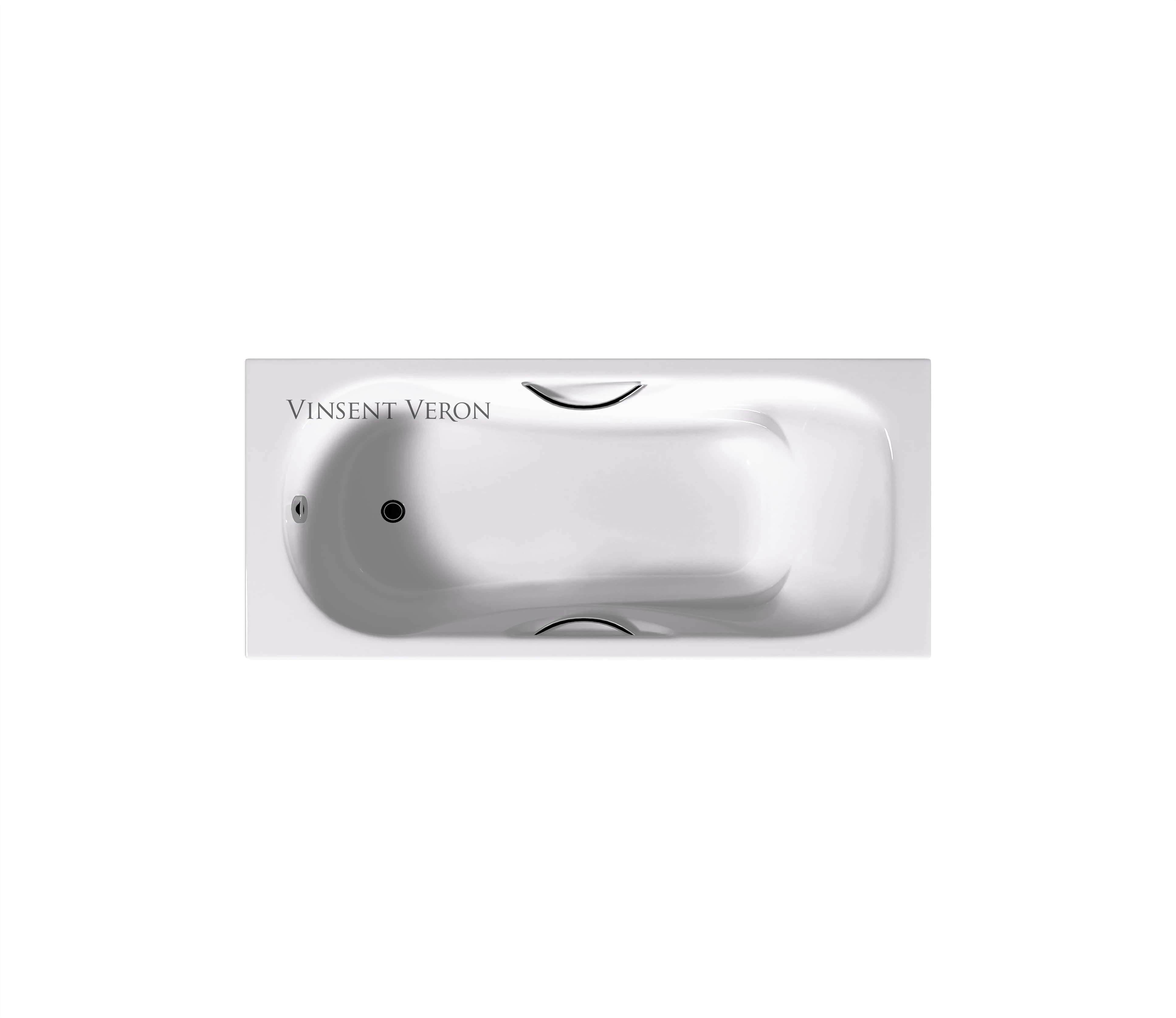 Чугунная ванна Vinsent Veron Aura 180x80 с отверстиями для ручек 