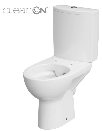 Унитаз напольный безободковый Cersanit Parva new clean on сидение микролифт 