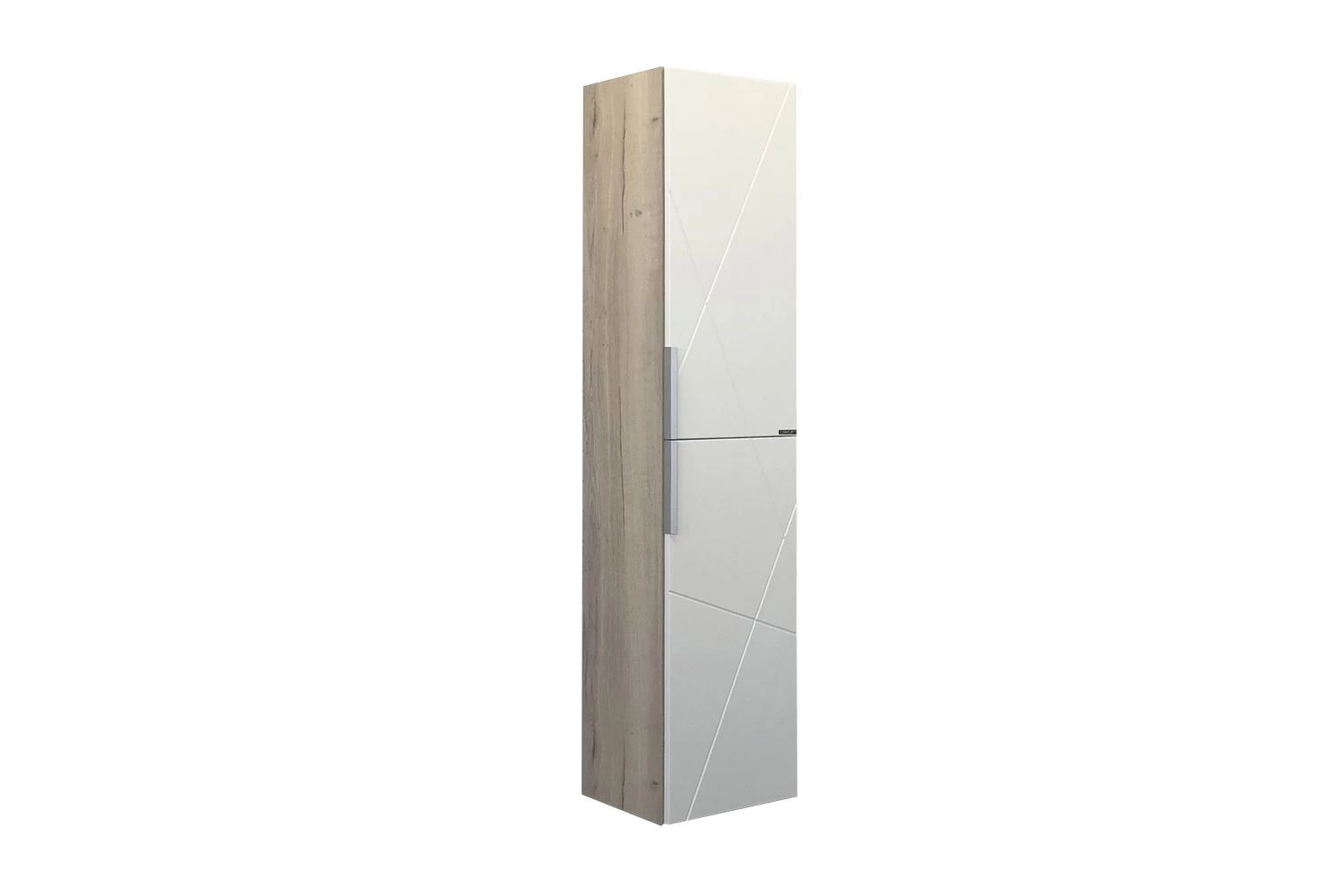 Шкаф-колонна Comforty Мерано-35 белый/дуб дымчатый 