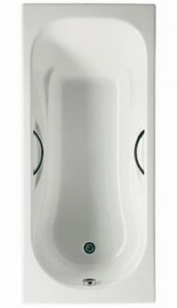 Чугунная ванна Roca Malibu 150x75 с ручками 