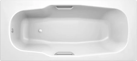 Ванна стальная Atlantica HG BLB 180x80 с ручками 