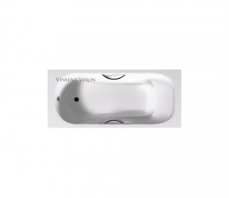 Чугунная ванна Vinsent Veron Aura 150x75 с отверстиями для ручек 