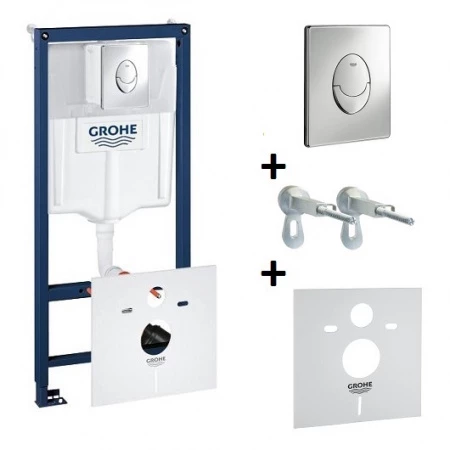 Инсталляция GROHE для подвесного унитаза 4 в 1 (38750001) 