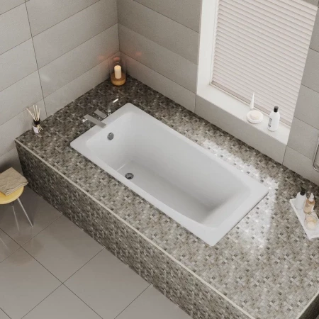 Чугунная ванна Delice Repos 150x70 с ручками 