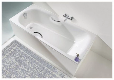 Стальная ванна Saniform Plus Star 160x75 с ручками 