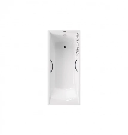 Чугунная ванна Vinsent Veron Devon 180x75 с отверстиями для ручек 