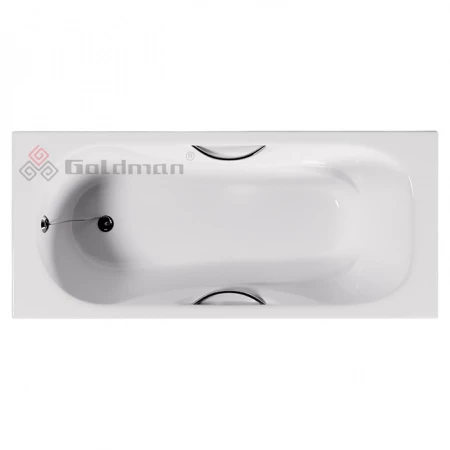 Чугунная ванна Goldman Donni 160x75 с ручками 