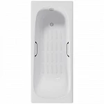 Чугунная ванна Delice Continental 150x70 с ручками и антискольжением
